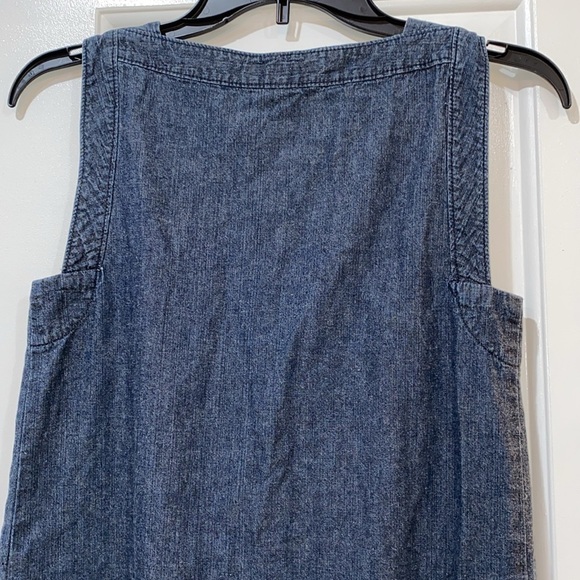 Theory vintage denim dress with pockets size 0 cotton fabric - Picture 8 of 10